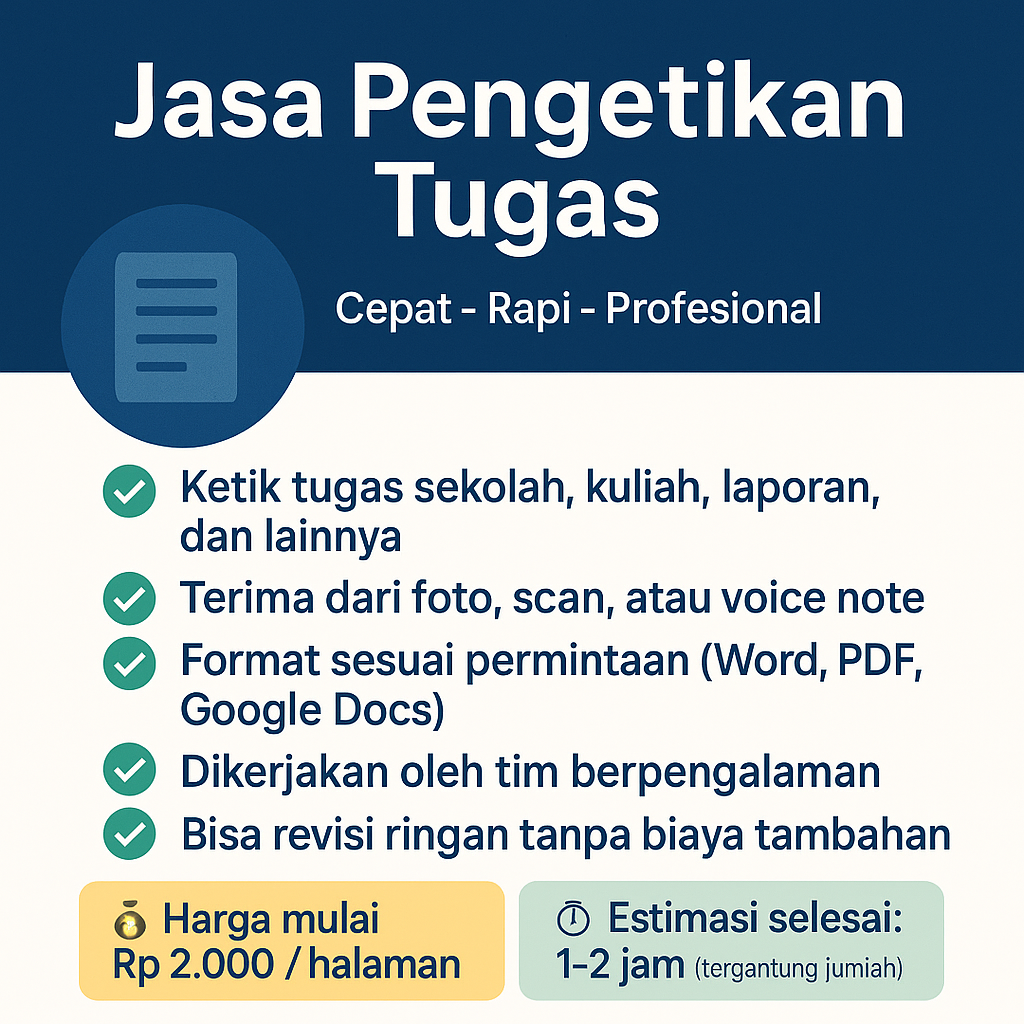 Jasa Pengetikan